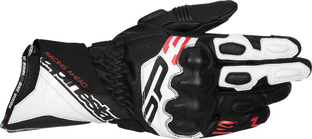 ALPINESTARS SP-3 Gloves - Black/White/Fluo Red - Medium