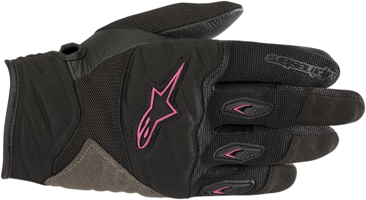 ALPINESTARS Stella Shore Gloves - Black/Fuchsia - Large
