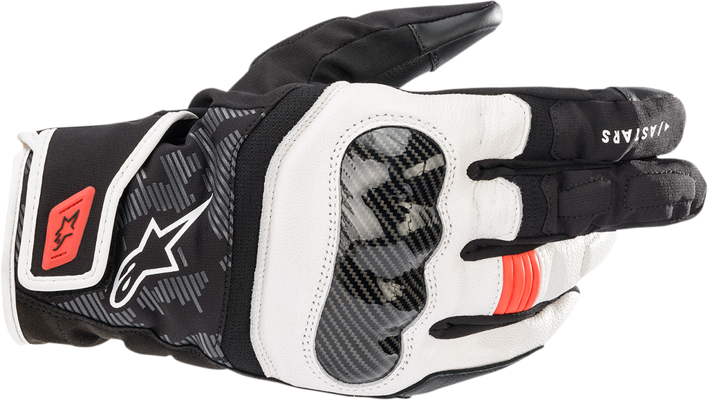ALPINESTARS SMX Z Drystar ® gloves - Black/White/Fluo Red - Large