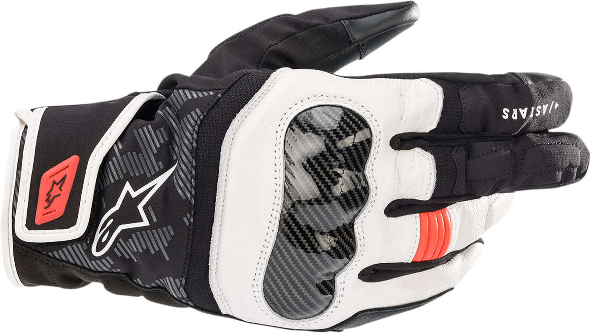 ALPINESTARS SMX Z Drystar® gloves - Black/White/Fluo Red - 3XL