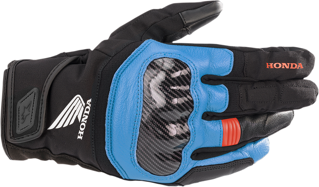 ALPINESTARS Honda SMX Z Drystar® Gloves - Black/Blue/Bright Red - Medium