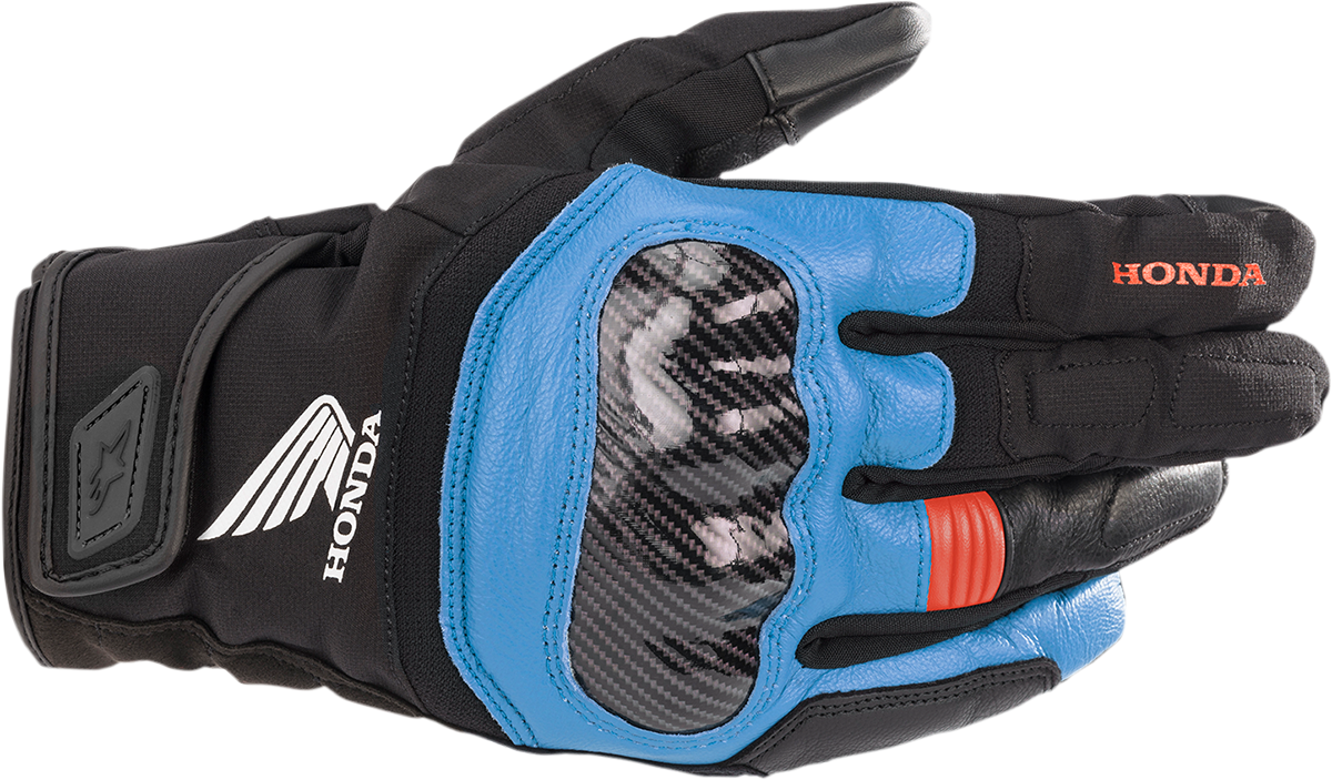 ALPINESTARS Honda SMX Z Drystar® Gloves - Black/Blue/Bright Red - Medium