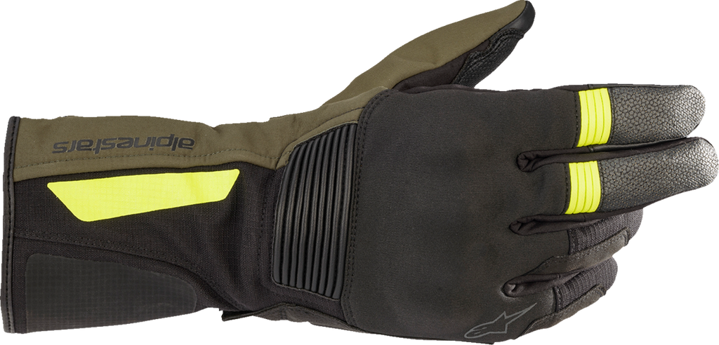 ALPINESTARS Denali Aerogel Drystar® Gloves - Black Forest/Fluo Yellow - Medium