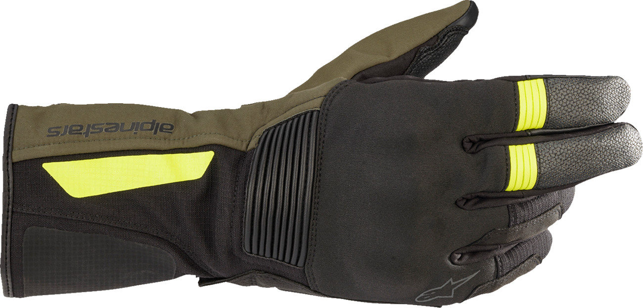 ALPINESTARS Denali Aerogel Drystar® Gloves - Black Forest/Fluo Yellow - Medium