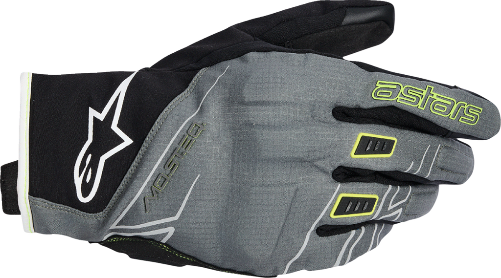ALPINESTARS Moblast WP Gloves - Fur Gray/Black/Sulphur Yellow - Small