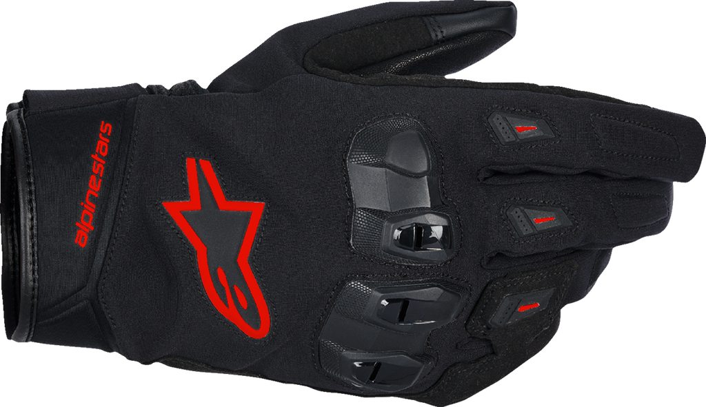 ALPINESTARS SP X Z WP Gloves - Black/Fluo Red - Small