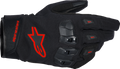 ALPINESTARS SP X Z WP Gloves - Black/Fluo Red - Small