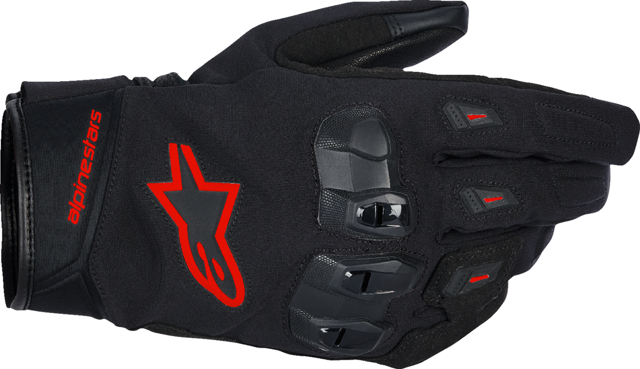 ALPINESTARS SP X Z WP Gloves - Black/Fluo Red - Small