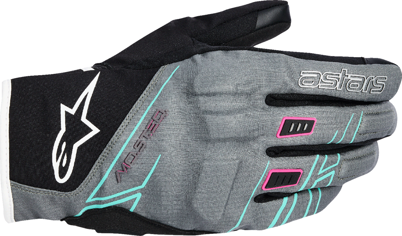 ALPINESTARS Stella Moblast WP Gloves - Fur Gray/Black/Fluo Pink - XS