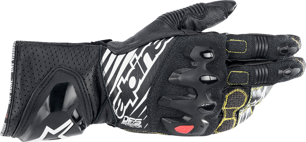 GP Tech V2 S Gloves - Black/White - Small (1)