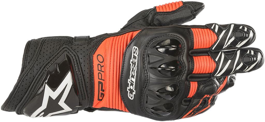 Alpinestars GP Pro RS3 Gloves - Black/Fluo Red