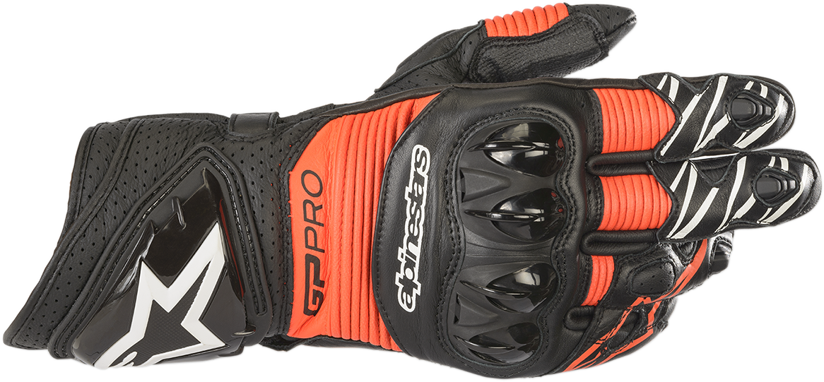 Alpinestars GP Pro RS3 Gloves - Black/Fluo Red