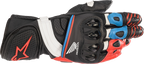 ALPINESTARS Honda GP Plus R v2 Gloves - Black/Bright Red/Blue - 2XL