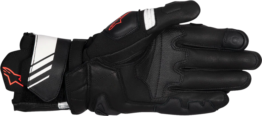 ALPINESTARS GP Plus R V3 Leather Gloves - Black/White/Fluo Red - Small