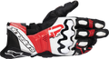 ALPINESTARS GP Plus R V3 Leather Gloves - Black/White/Bright Red - Small