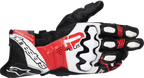 ALPINESTARS GP Plus R V3 Leather Gloves - Black/White/Bright Red - Small