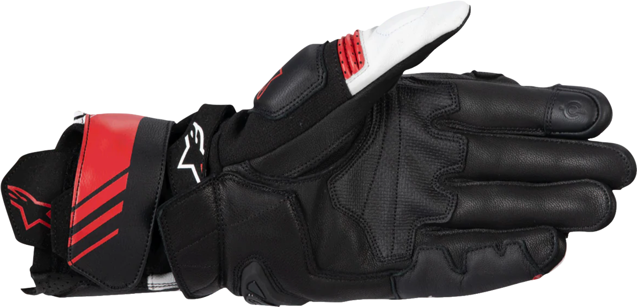 ALPINESTARS GP Plus R V3 Leather Gloves - Black/White/Bright Red - Small