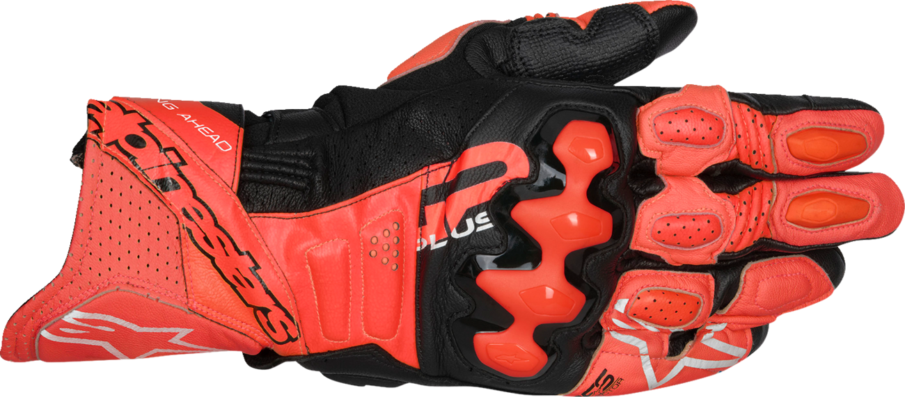 ALPINESTARS GP Plus R V3 Leather Gloves - Bright Red/Fluo Red/Black - Large