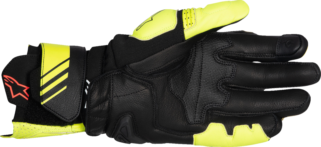 ALPINESTARS GP Plus R V3 Leather Gloves - Fluo Yellow/Black - Large
