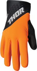 Thor Spectrum Cold Weather Gloves - Orange/Black