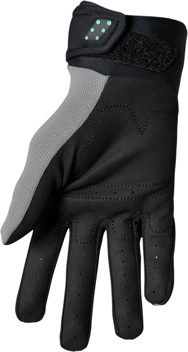 Thor Spectrum Gloves - Gray/Black/Mint