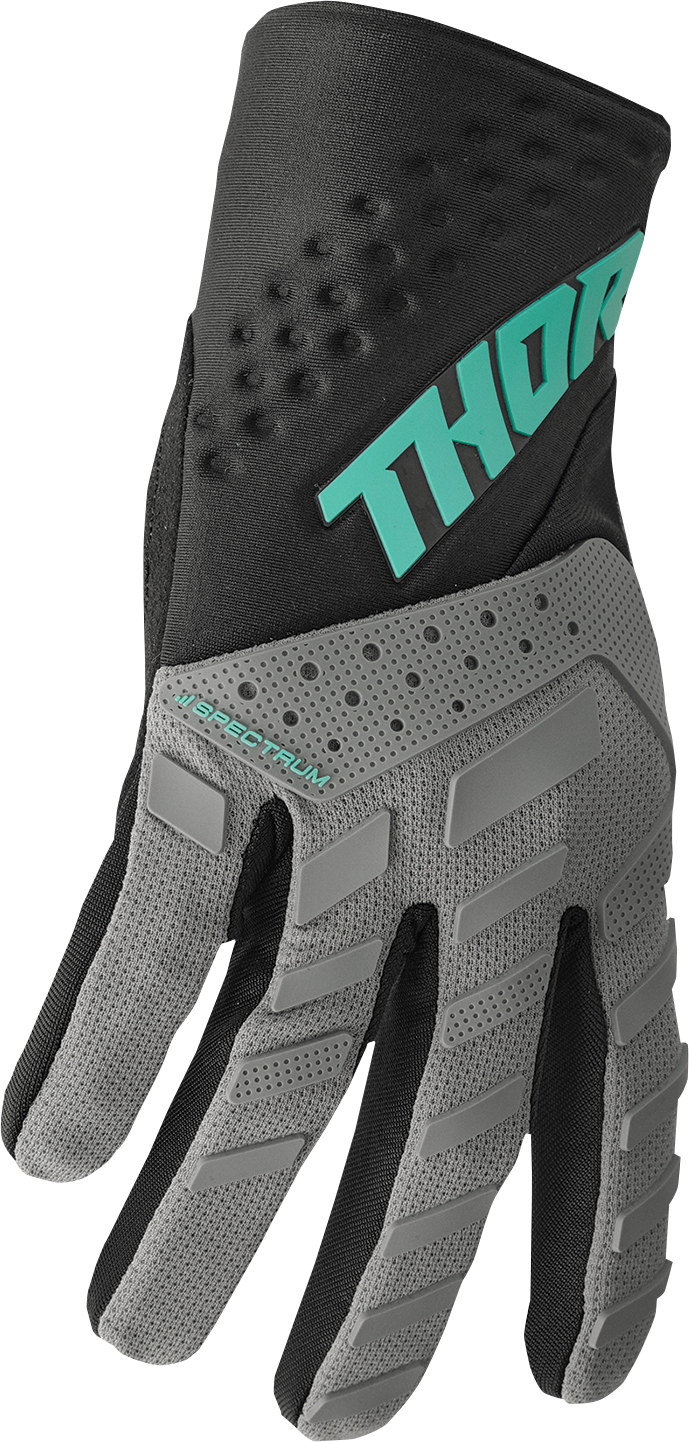 Thor Spectrum Gloves - Gray/Black/Mint