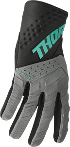 Thor Spectrum Gloves - Gray/Black/Mint
