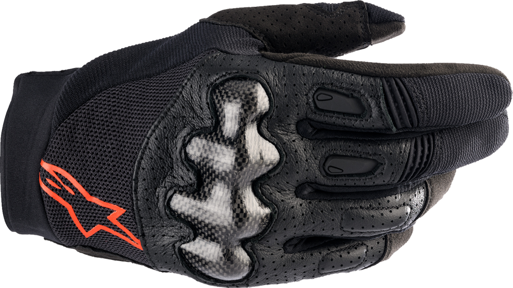 ALPINESTARS Megawatt V2 Gloves - Black/Fluo Red - Small