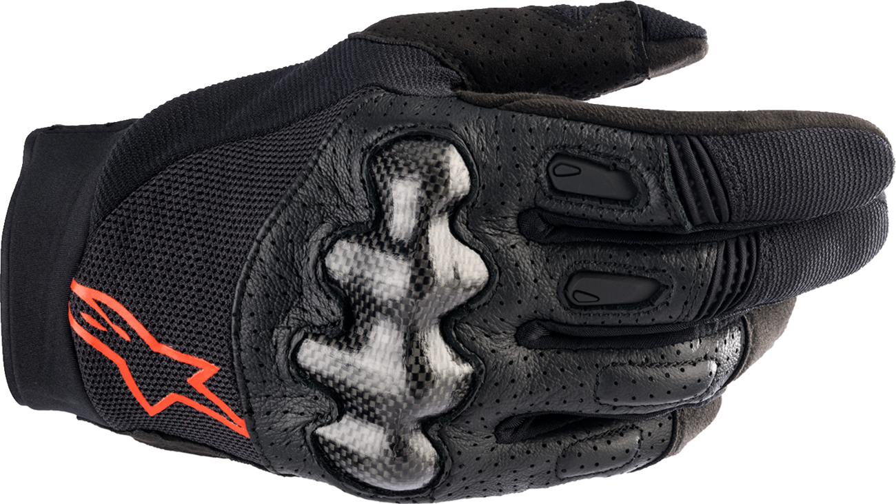 ALPINESTARS Megawatt V2 Gloves - Black/Fluo Red - Small