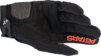 ALPINESTARS Megawatt V2 Gloves - Black/Fluo Red - Small