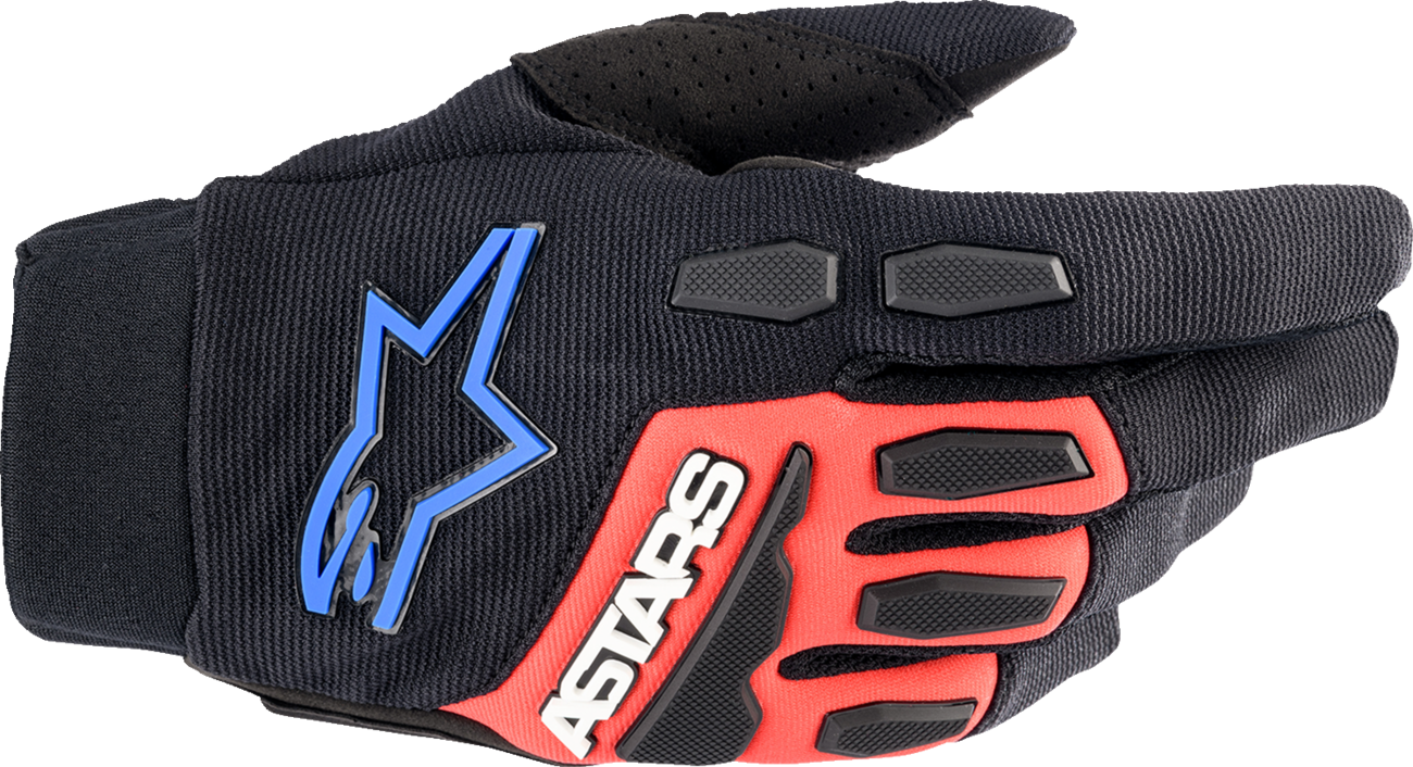 ALPINESTARS Full Bore XT Gloves - Black/Bright Red/Blue - Small