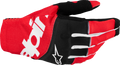 ALPINESTARS Techstar MX Gloves - Black/Bright Red - Small