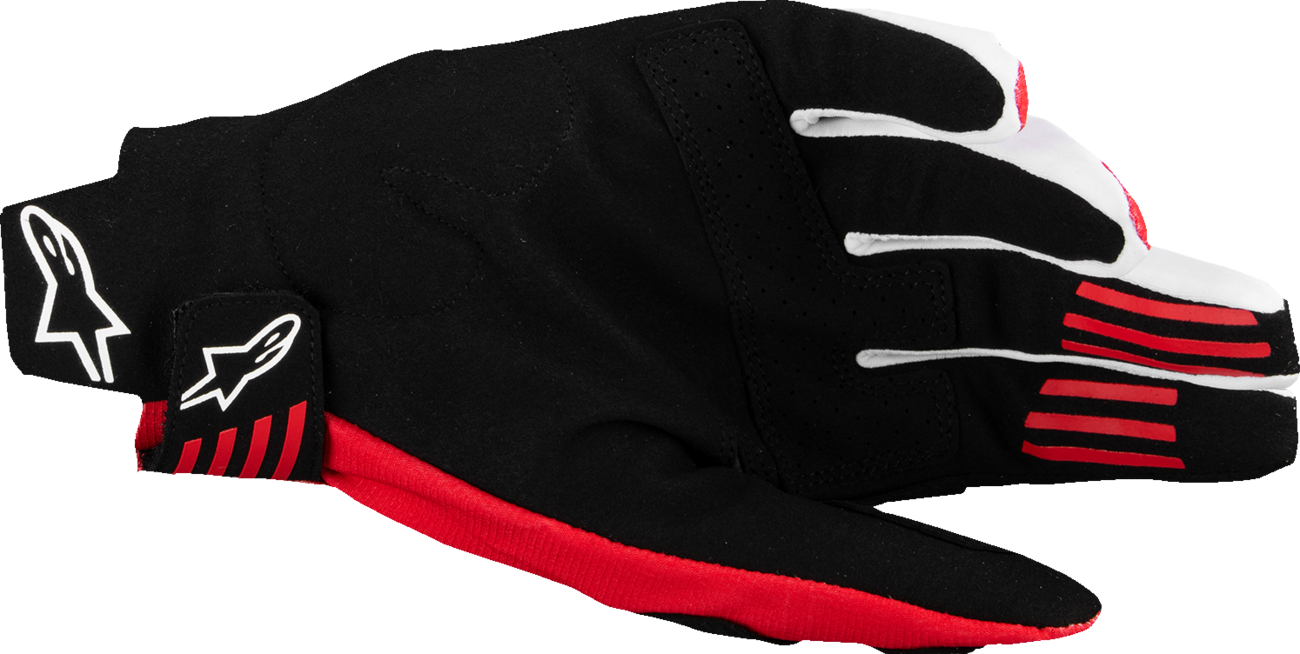 ALPINESTARS Techstar MX Gloves - Black/Bright Red - Small
