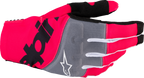 ALPINESTARS Techstar MX Gloves - Black/Fluo Pink - Large