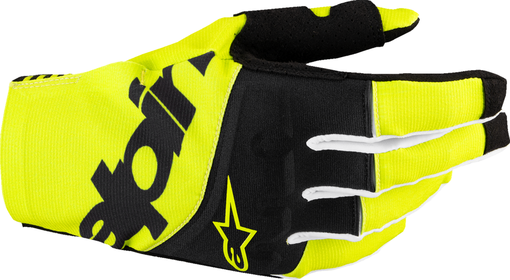 ALPINESTARS Techstar MX Gloves - Black/Fluo Yellow - Small