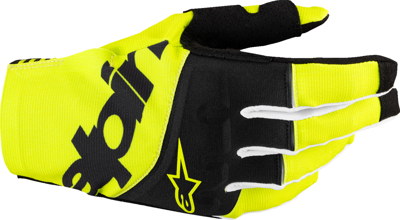 ALPINESTARS Techstar MX Gloves - Black/Fluo Yellow - Small
