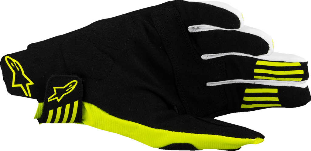 ALPINESTARS Techstar MX Gloves - Black/Fluo Yellow - Small