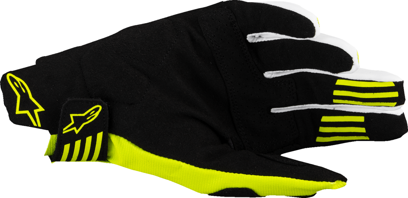 ALPINESTARS Techstar MX Gloves - Black/Fluo Yellow - Small
