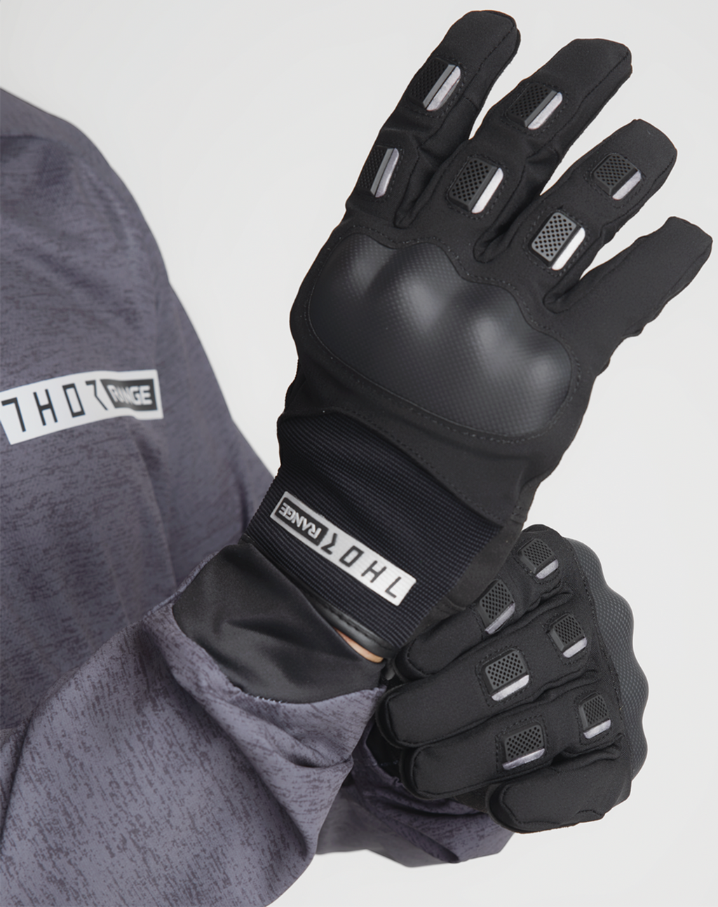 Thor Range Black Gloves