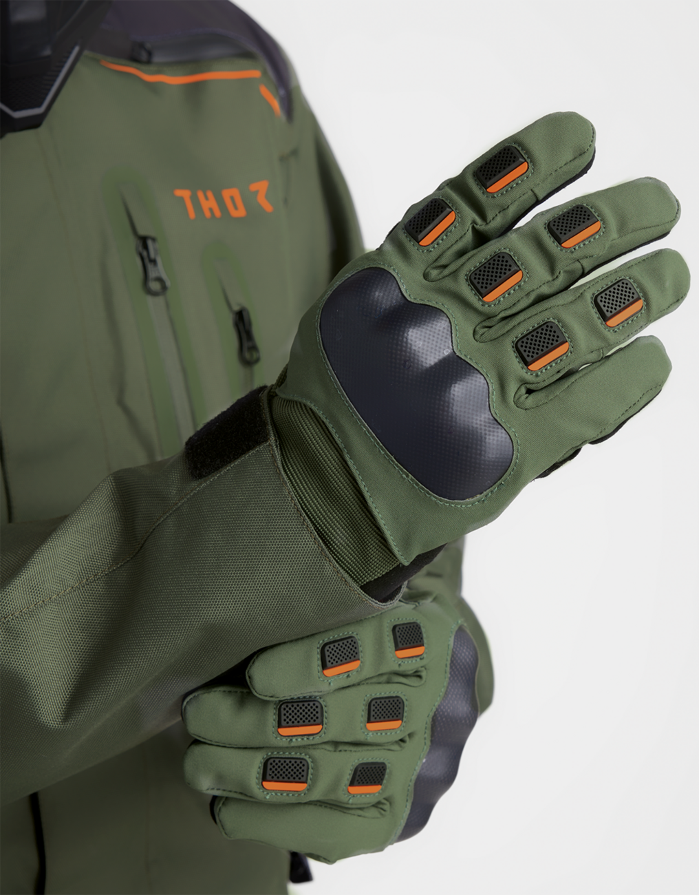 Thor Range Army/orange Gloves