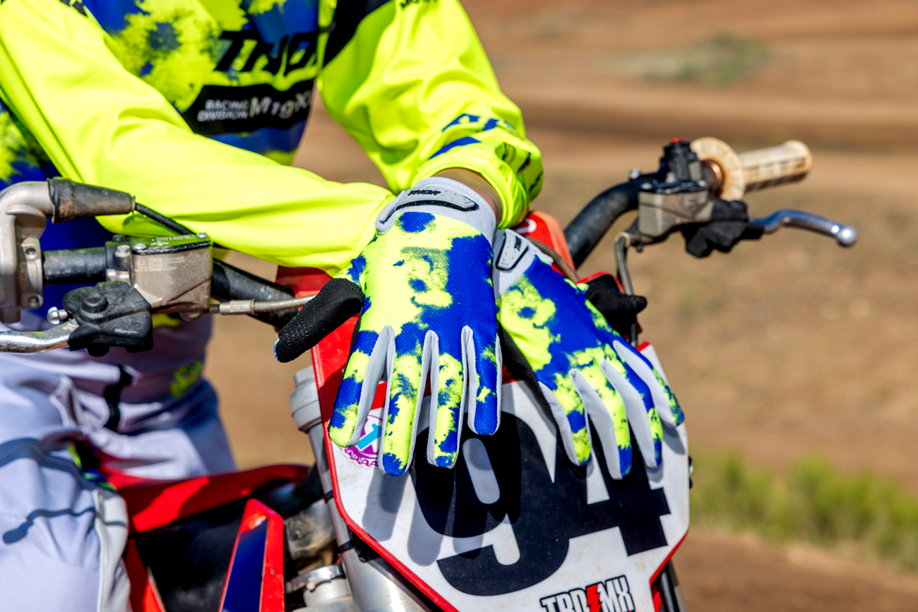 Thor Launchmode Bleach Gray/acid Gloves