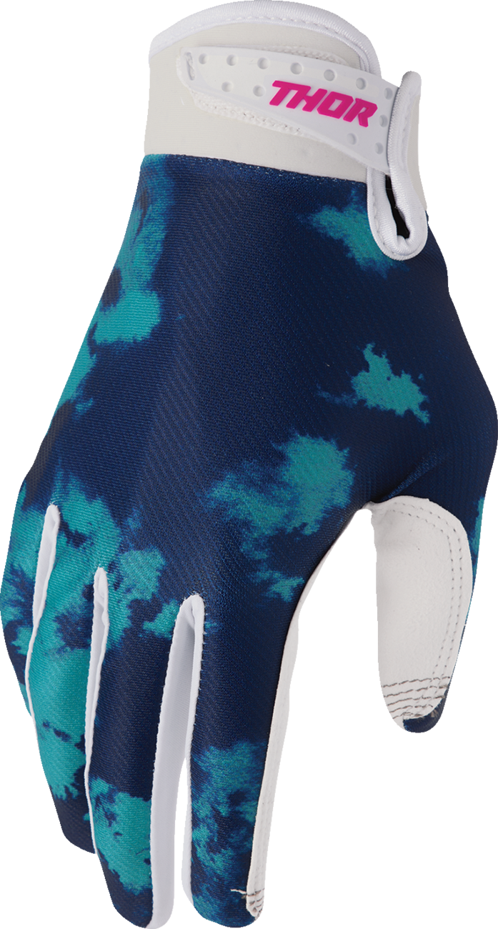 Thor Launchmode Bleach White/aqua Gloves