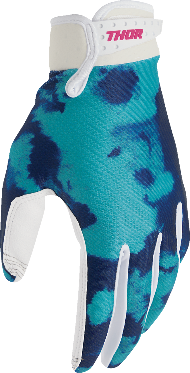 Thor Launchmode Bleach White/aqua Gloves