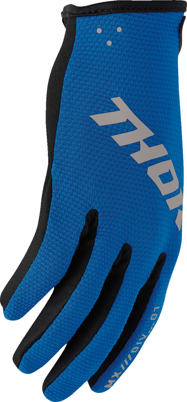 Thor Ridemode Static Blue Gloves