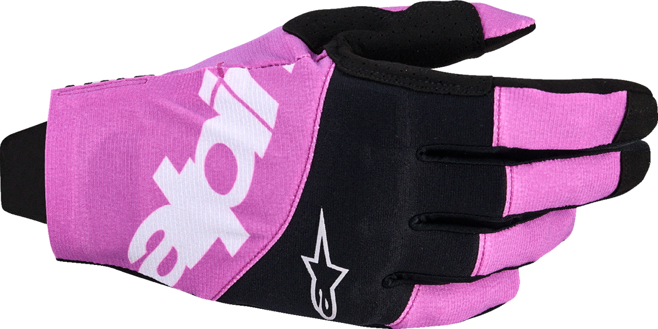 ALPINESTARS Techstar Gloves - Black/Light Gray/Purple - Small