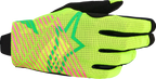 ALPINESTARS Radar Pro Gloves - Green/Fluo Yellow/Fluo Pink - Small