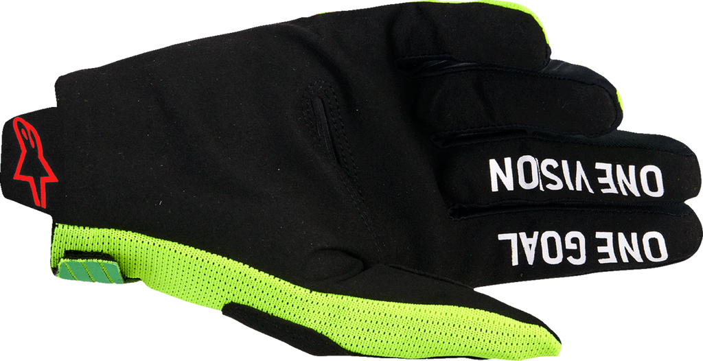 ALPINESTARS Radar Pro Gloves - Green/Fluo Yellow/Fluo Pink - Small