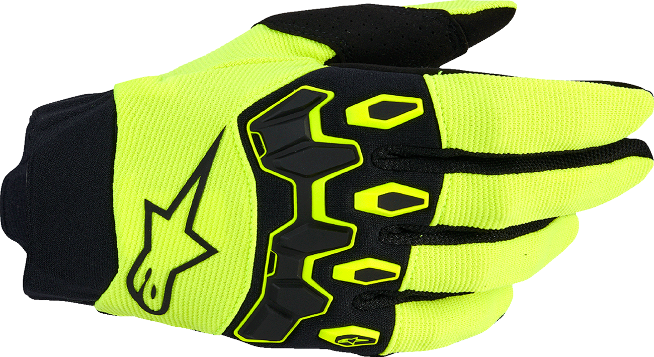 ALPINESTARS Full Bore V2 Gloves - Fluo Yellow/Black - Small