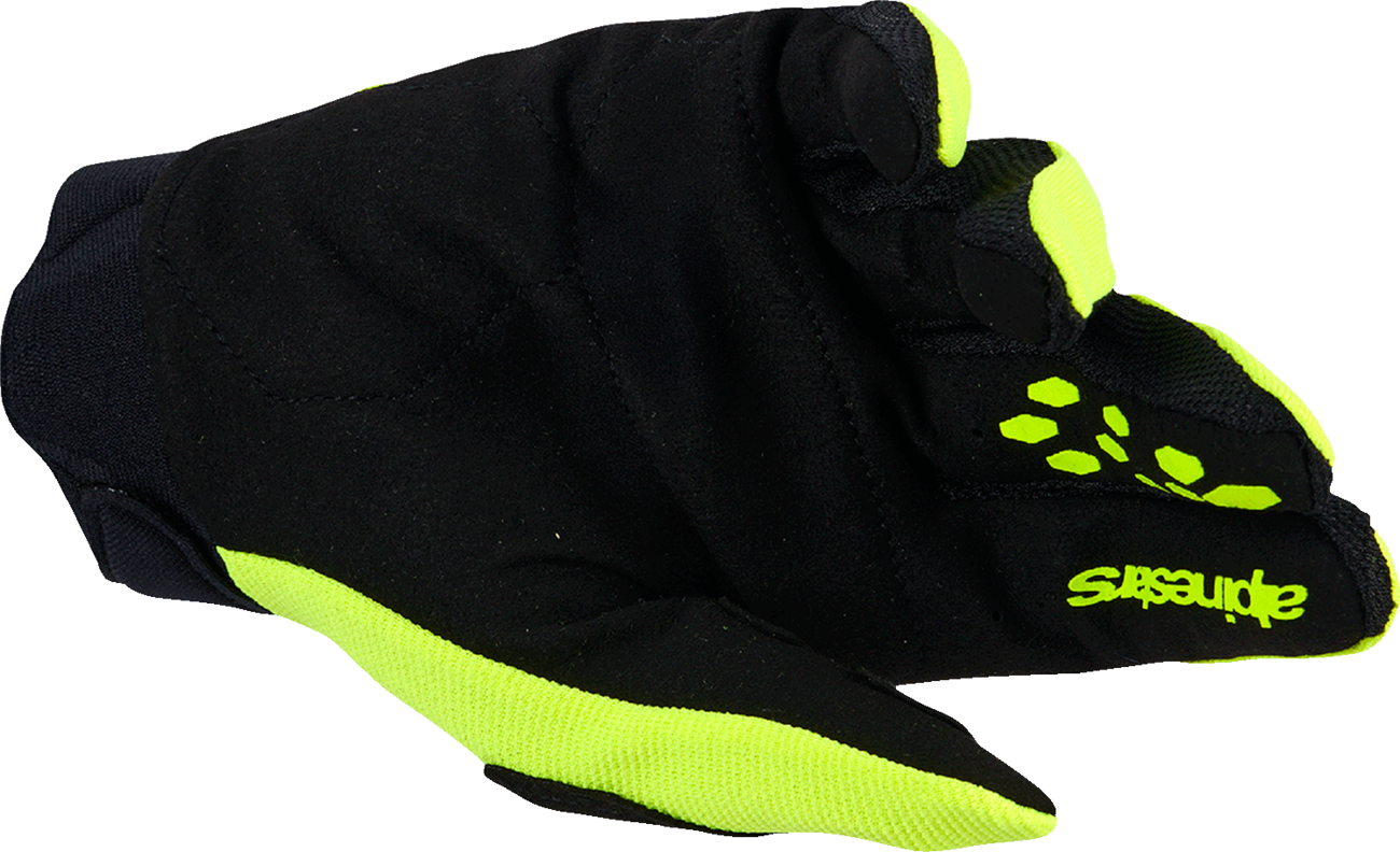 ALPINESTARS Full Bore V2 Gloves - Fluo Yellow/Black - Small
