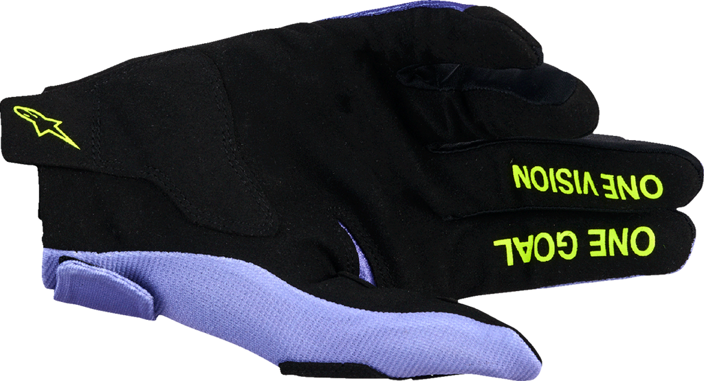 ALPINESTARS Radar Gloves - Purple/Fluo Yellow - Small